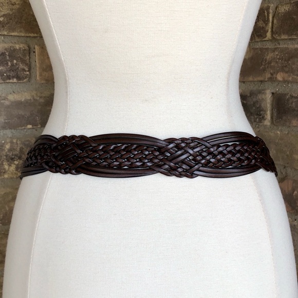 Coldwater Creek Belt S Leather Wide Brown Hip - Picture 3 of 14